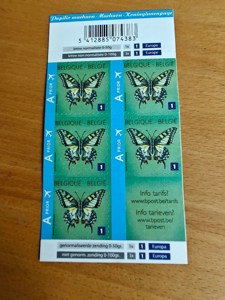 Papillons OBP B 131 2012, Timbres & Monnaies, Timbres | Europe | Belgique, Sans timbre, Enlèvement ou Envoi, Non oblitéré, Timbre-poste