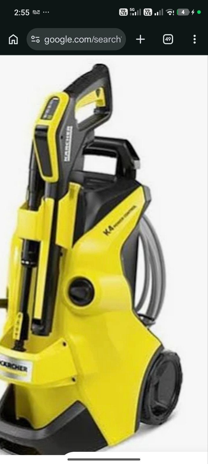 Karcher k4, Jardin & Terrasse, Enlèvement