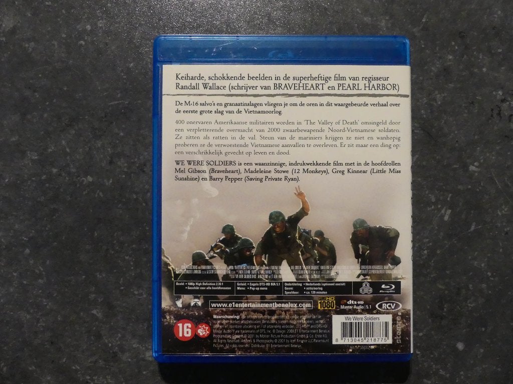 Blu-ray ‘We Were Soldiers’, Cd's en Dvd's, Engels, Vanaf 16 jaar, Nederlands, Film