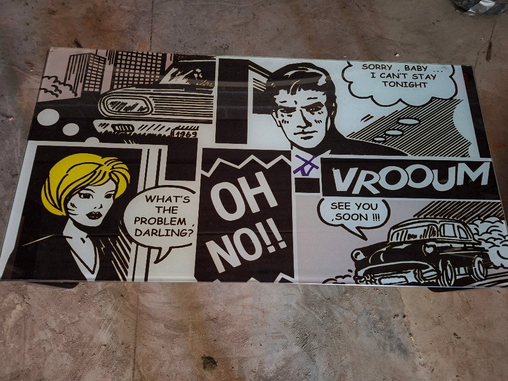 Table de salon, Maison & Meubles, Tables | Tables de salon, 50 à 100 cm, Comme neuf, Verre, Enlèvement