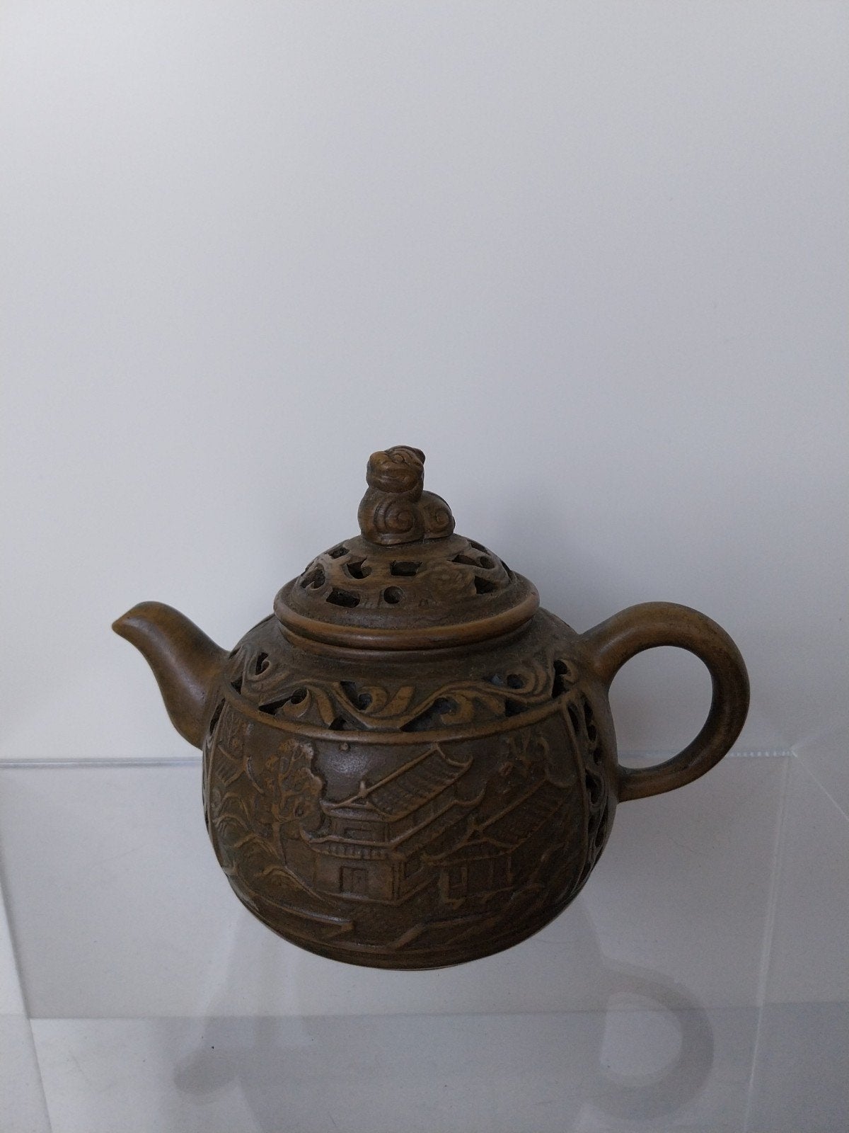 Antieke Chinese klei theepotje, Ophalen
