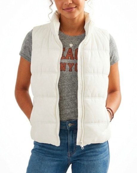 Gilet matelassé, Kleding | Dames, Ophalen, GEF, Beige, Maat 34 (XS) of kleiner