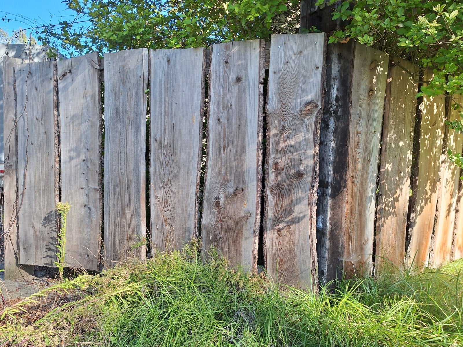 Lariks planken omheining, Ophalen