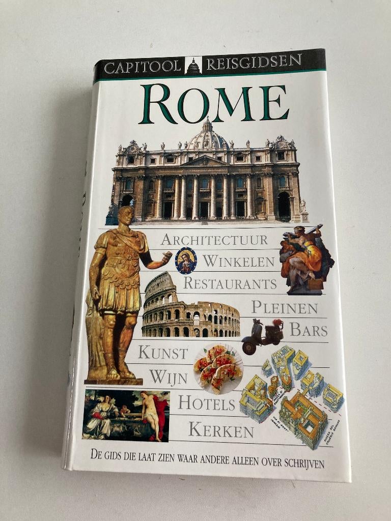 Reisgids : " Rome " architectuur, winkelen, pleinen, Vatika, Boeken, Capitool, Europa, Ophalen of Verzenden, Zo goed als nieuw