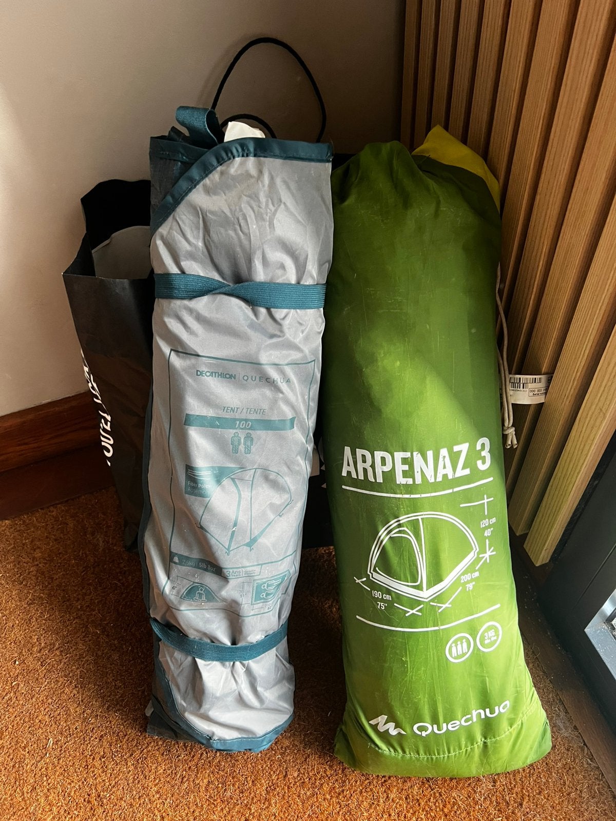Decathlon tenten 2p & 3p, Enlèvement, Utilisé