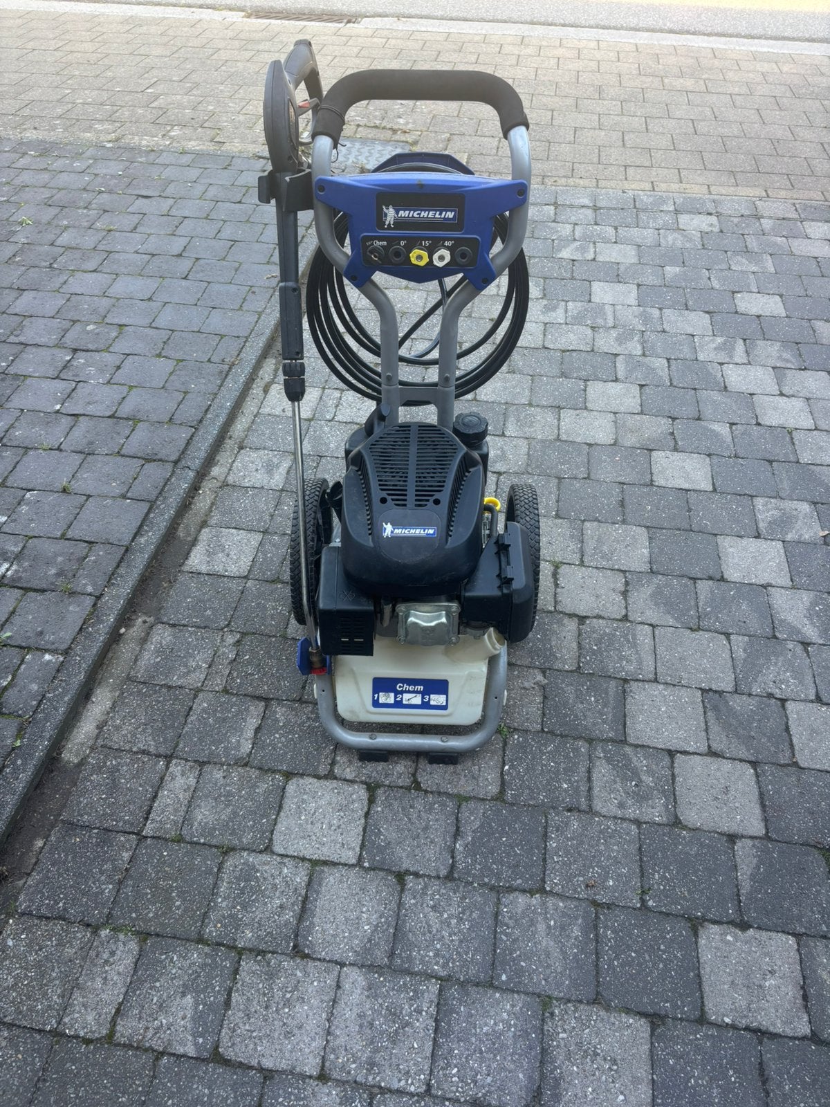 Hogedruk reiniger michelin, Tuin en Terras, Hogedrukreinigers, Ophalen, Zo goed als nieuw, Benzine