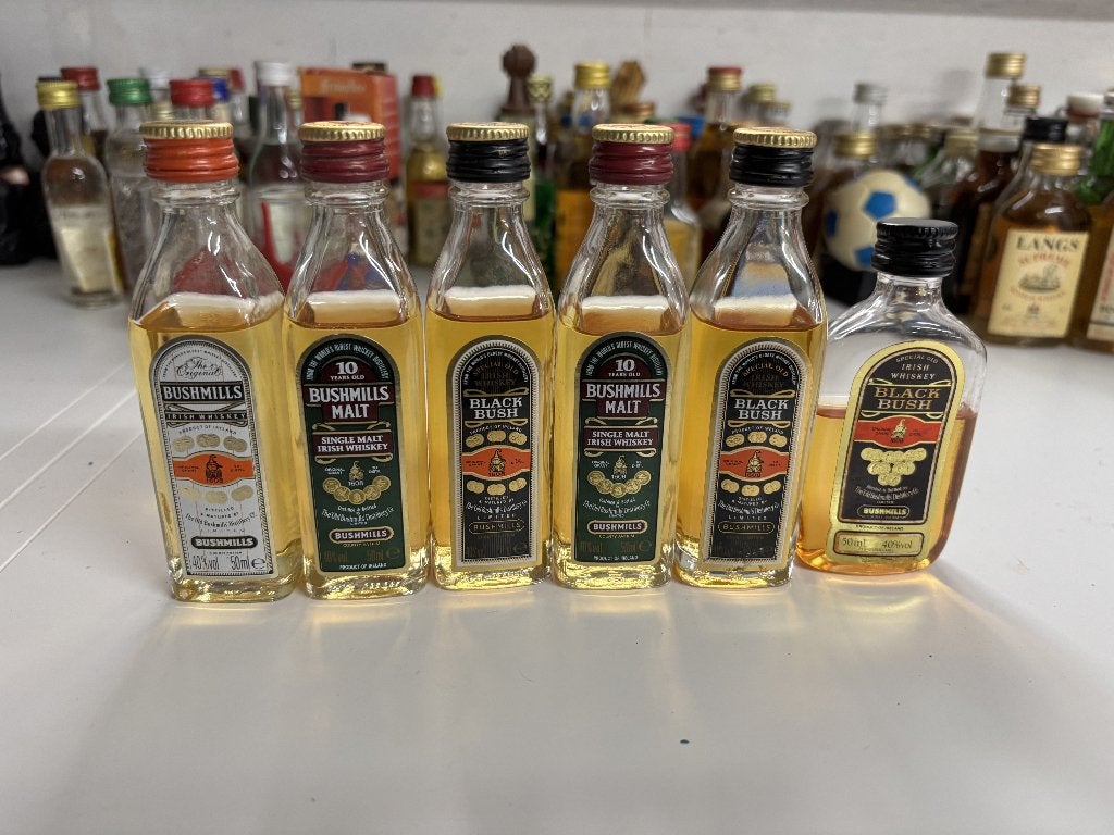 Lot van 6 Bushmill's Malt / blended, Enlèvement ou Envoi, Utilisé
