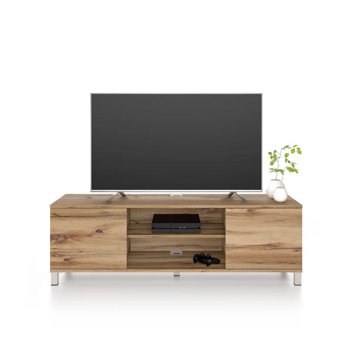 Mobilifiver Meuble TV Rachele, Bois Rustique, Maison & Meubles, Enlèvement, Comme neuf