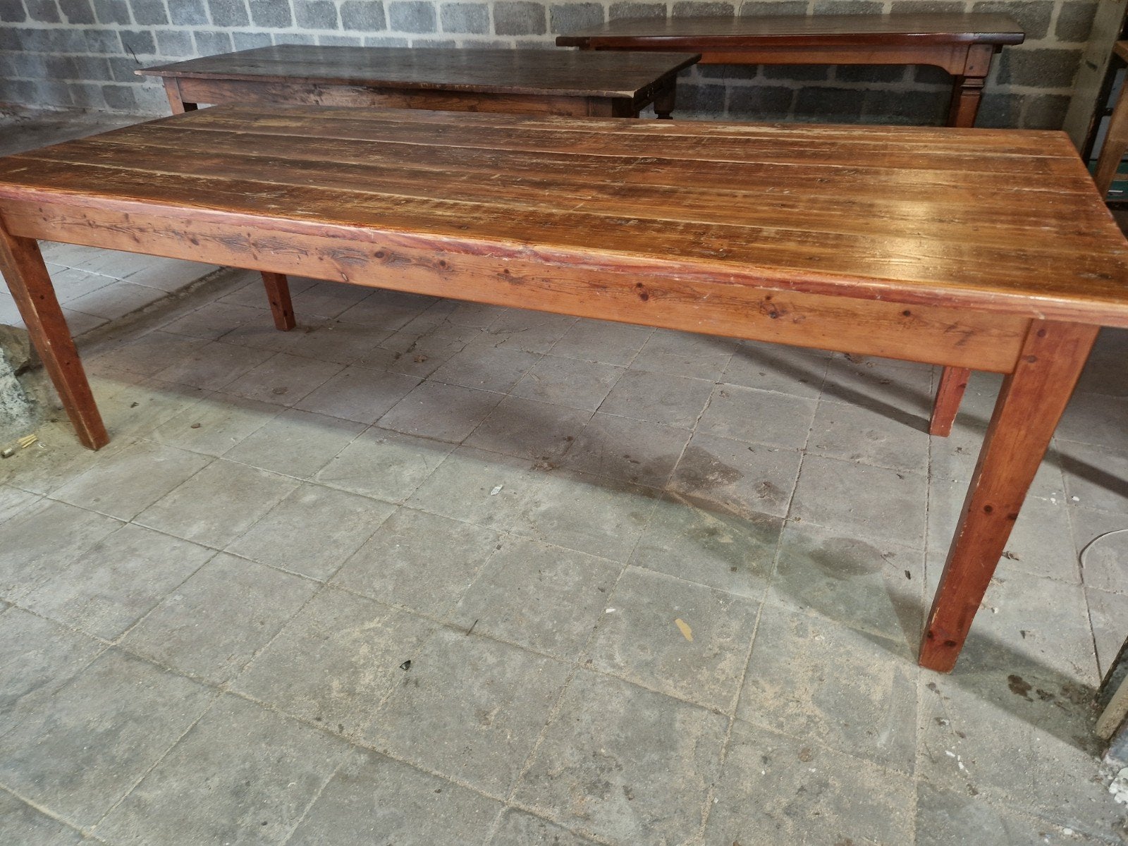 Grote boerentafel, Ophalen