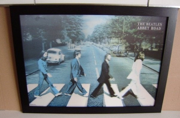 3D Poster : THE BEATLES ABBEY ROAD door PYRAMIDAMERICA, Verzamelen, Ophalen, Rechthoekig Liggend, Nieuw, Muziek