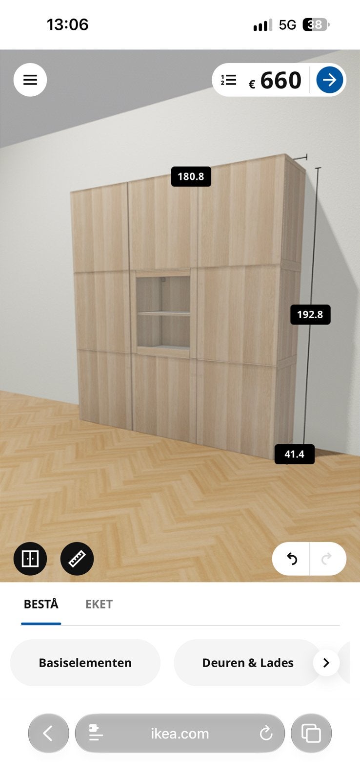 Bestå ikea kast, Huis en Inrichting, Ophalen, Zo goed als nieuw