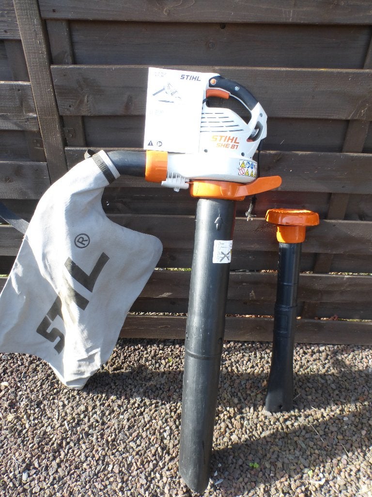 bladblazer STIHL SHE 81, Jardin & Terrasse, Électrique, Porté à la main, Comme neuf, Enlèvement