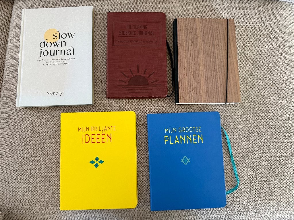 5 journals: slowdown journal, morning journal  ea, Boeken, Ophalen of Verzenden, Nieuw, Diverse auteurs