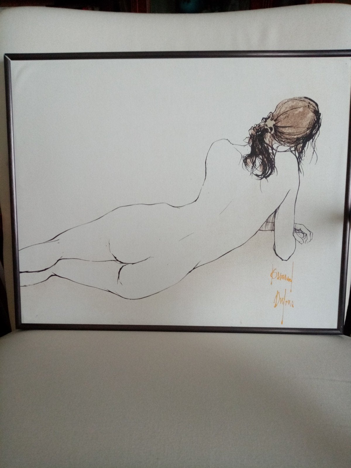 Peinture huile sur Toile by Bernard Dufour 37/46cm, Antiquités & Art, Enlèvement