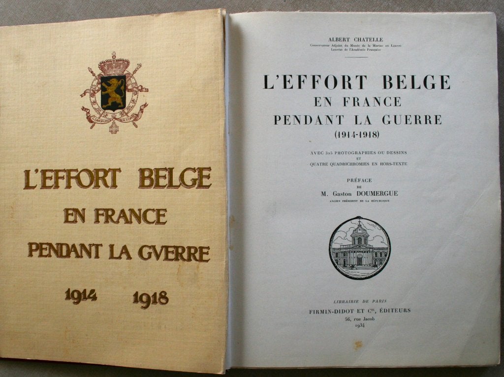 '14-'18 L'effort Belge en France pendant la guerre., Boeken, Gelezen, Ophalen of Verzenden, Albert Chatelle, Voor 1940