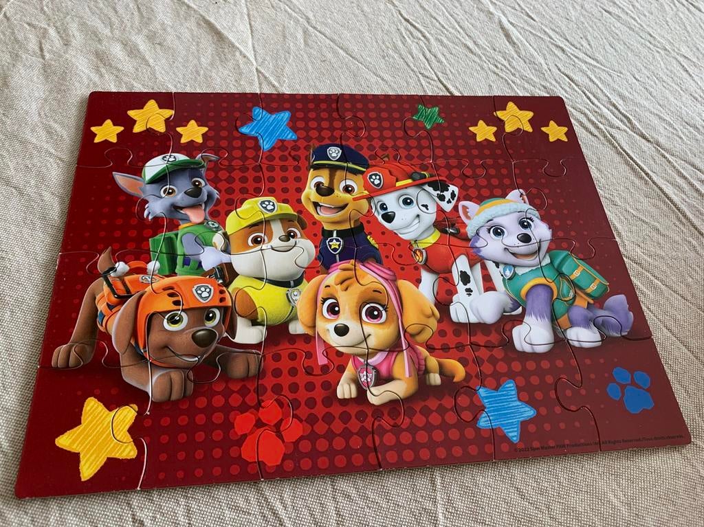 3 puzzles Paw Patrol, Enlèvement ou Envoi, Utilisé