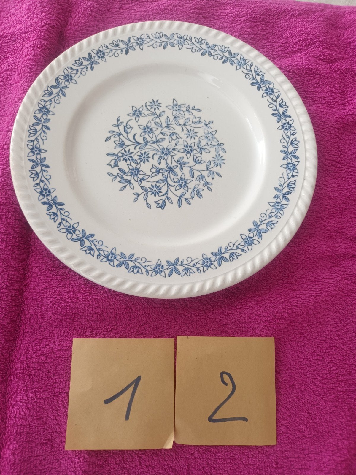 12 platte borden, Ophalen, Gebruikt, Bord(en)