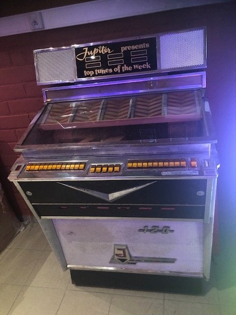 Jukebox Jupiter 120, Verzamelen, Automaten | Jukeboxen, Ophalen, Gebruikt, 1960 tot 1970, Overige merken