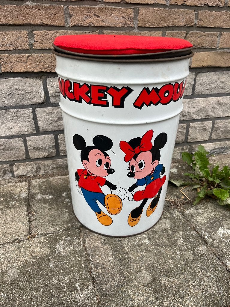 vintage metalen Mickey & Minnie Mouse, Collections, Enlèvement, Mickey Mouse, Utilisé, Autres types
