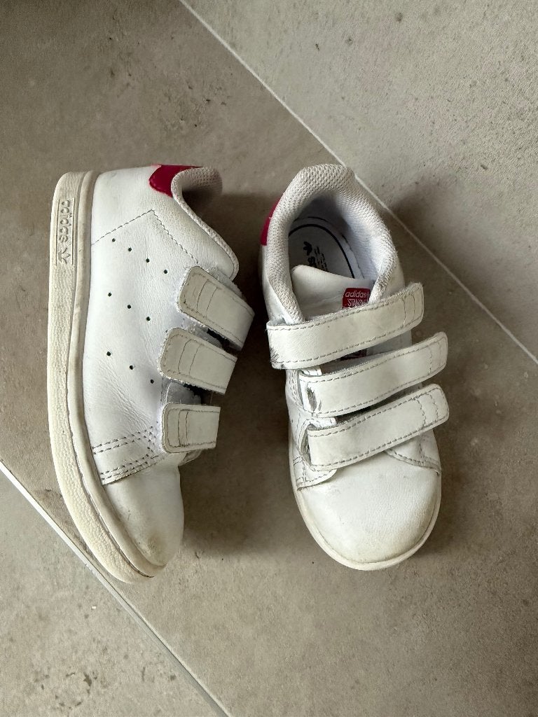 Basket Adidas Stan Smith blanche et rose, Adidas, Jongen of Meisje, Schoenen, Ophalen of Verzenden