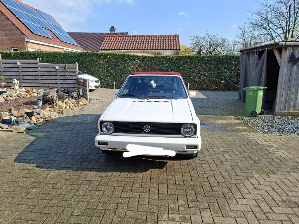 Volkswagen Golf 1 - 1990, Auto's, Voorwielaandrijving, Stof, Zwart, Open dak