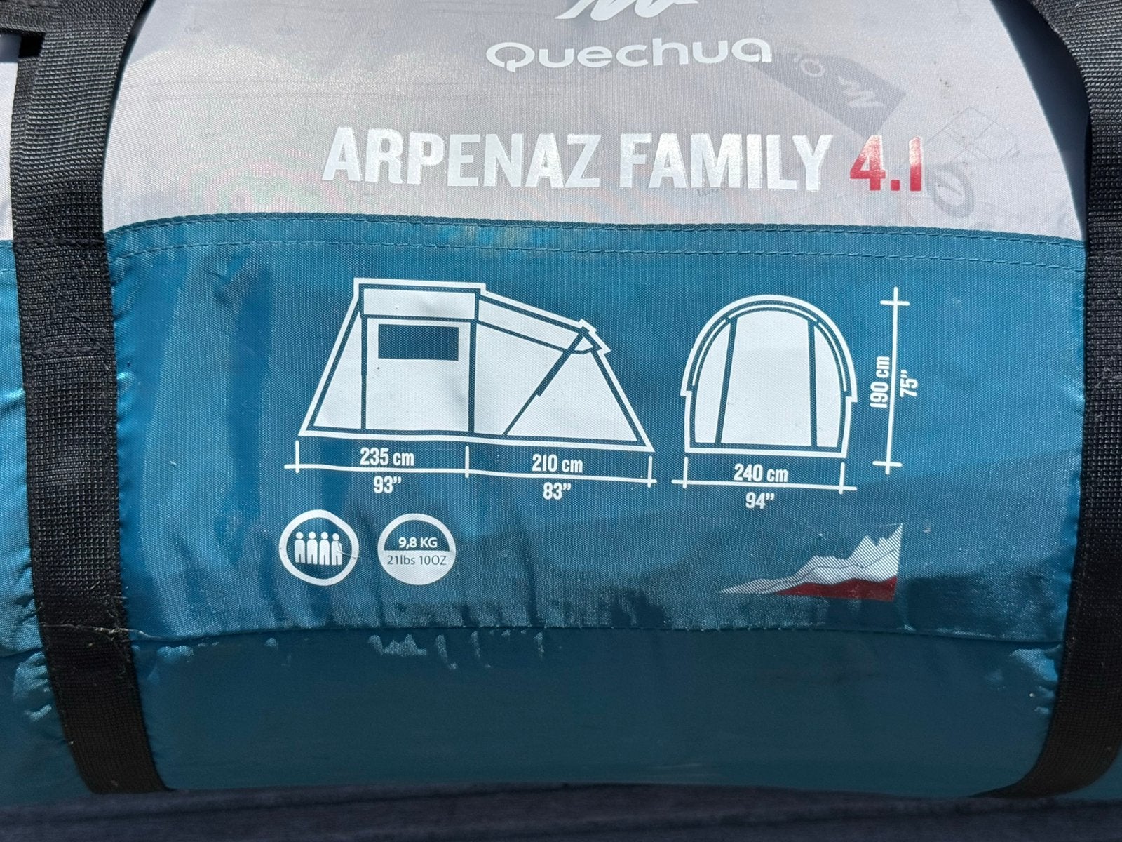 Tent quechua, Caravanes & Camping, Enlèvement, Comme neuf