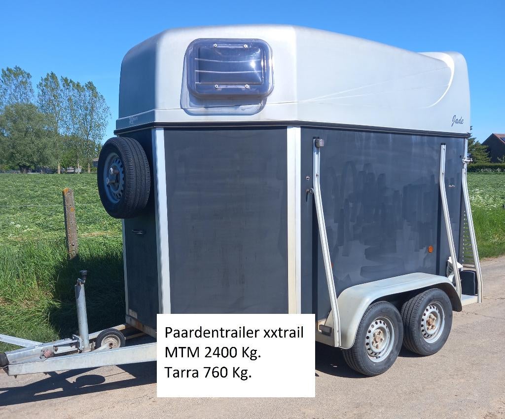 Remorque, 2 chevaux, mtm 2400 kg, Autos : Divers, Remorques, Enlèvement, Utilisé