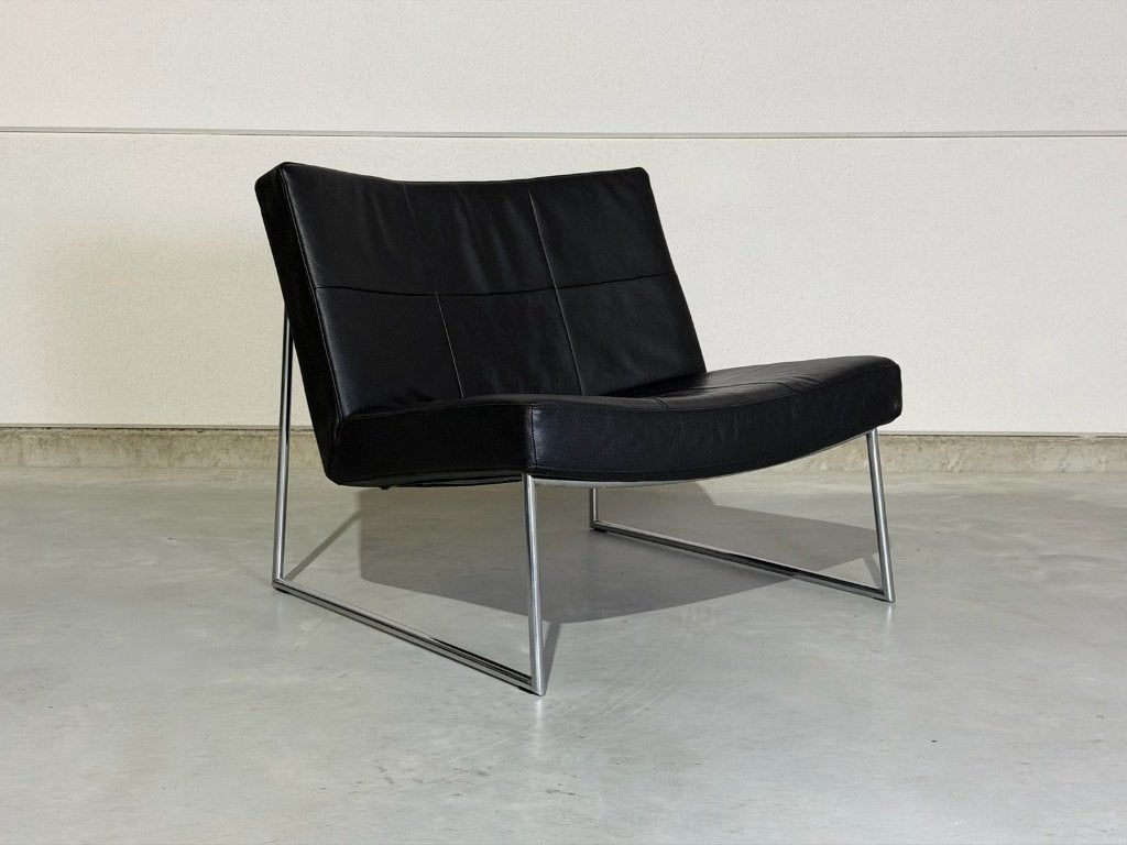 Fauteuil Harvink Hebbes - cuir noir, 75 à 100 cm, Enlèvement, Utilisé, Cuir