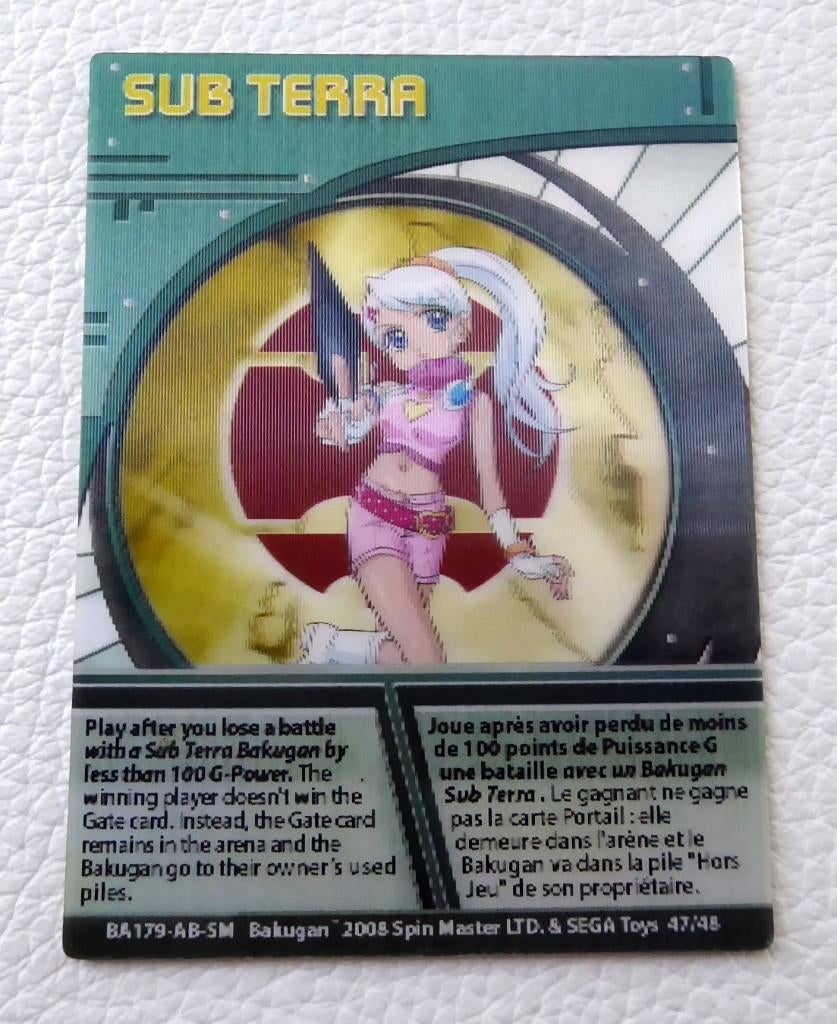 Carte Bakugan Sub Terra 47/48 Relief/embossed - 2008, Enlèvement ou Envoi, Comme neuf