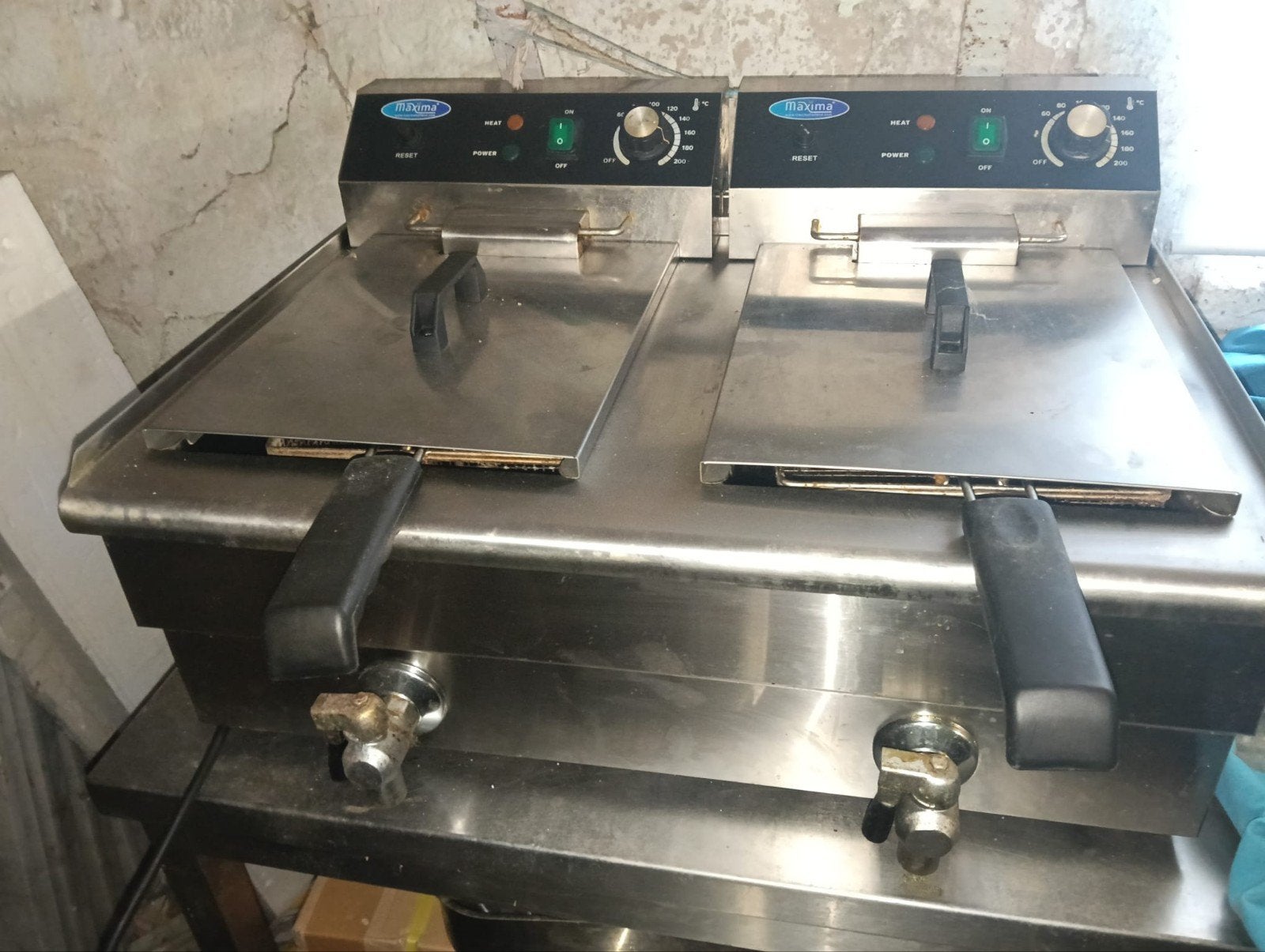 3 friteuses doubles, Electroménager, Friteuses, Enlèvement