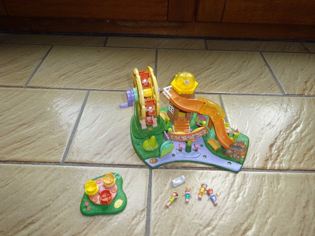 Aire de jeux vintage Polly Pocket, Collections, Jouets miniatures, Enlèvement ou Envoi, Utilisé