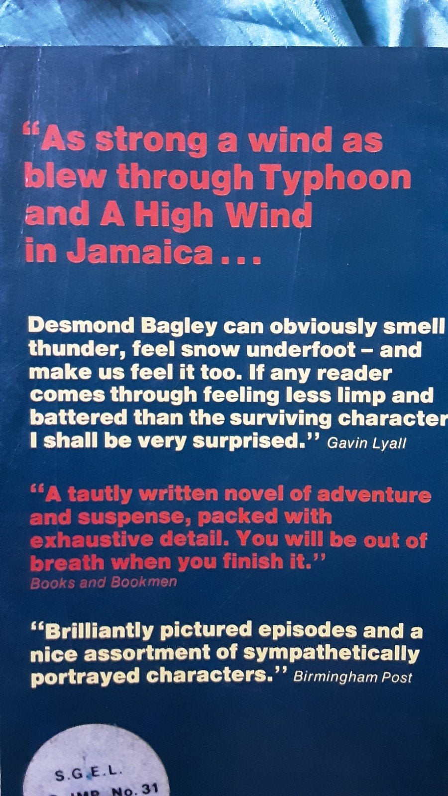 4 x Desmond Bagley in English, Ophalen of Verzenden