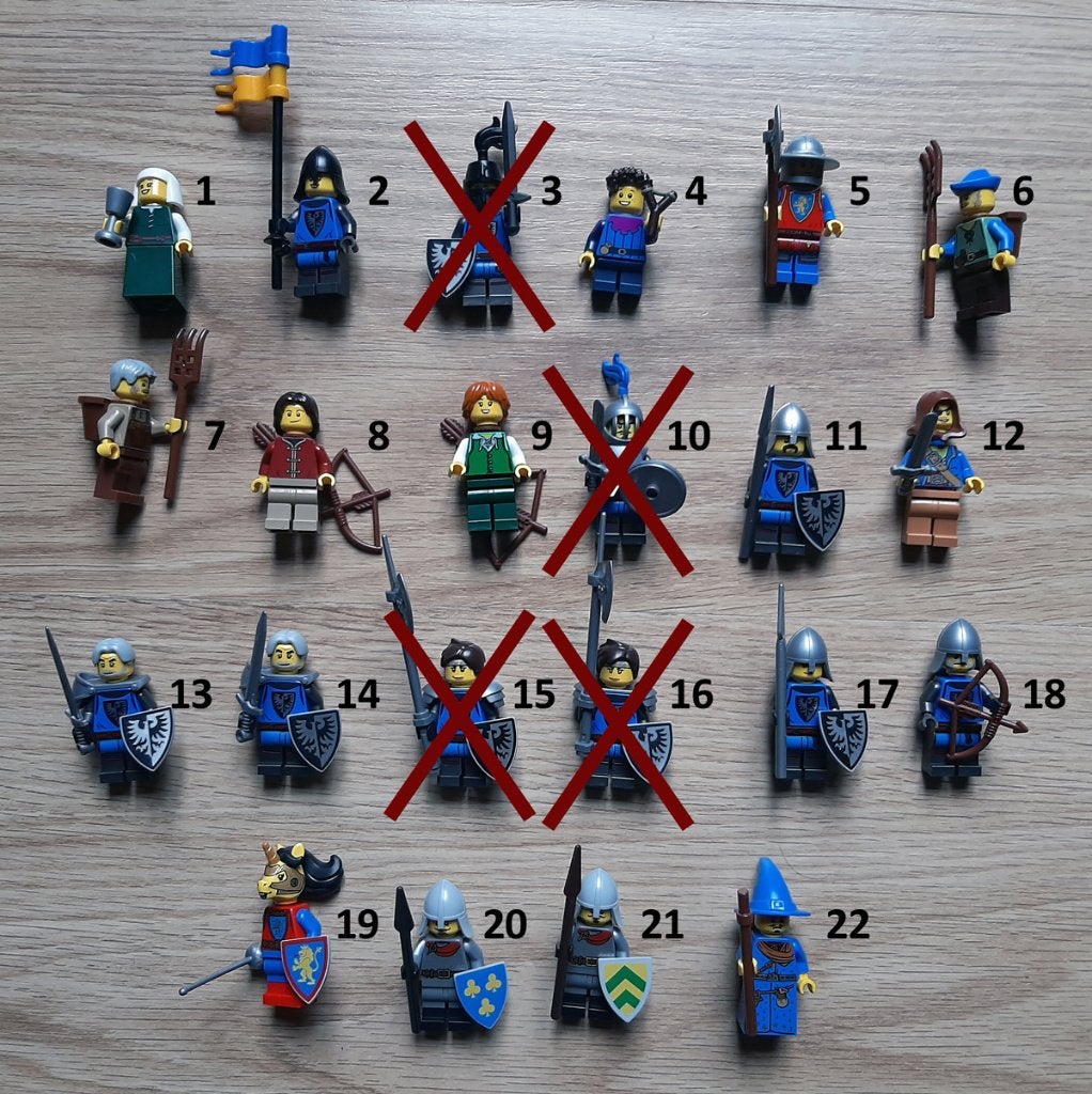 LEGO castle minifigs – verschillende LEGO-ridders, Enlèvement ou Envoi, Lego, Comme neuf, Complet