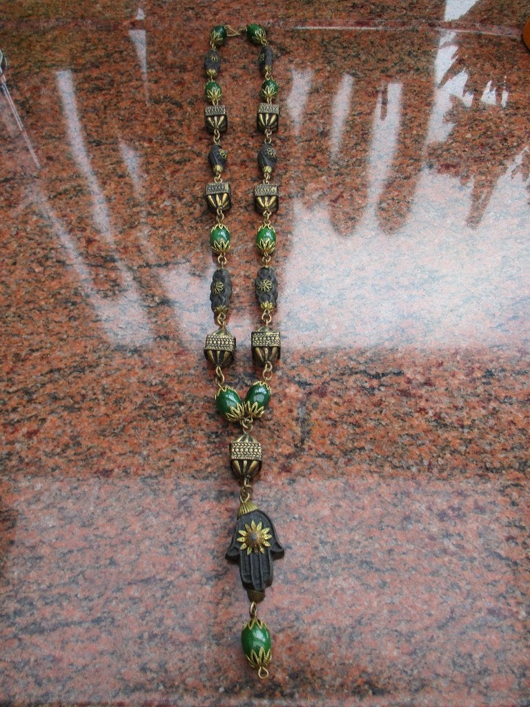 groene speciale ketting, Bijoux, Sacs & Beauté, Colliers, Enlèvement ou Envoi, Avec pendentif, Vert, Utilisé