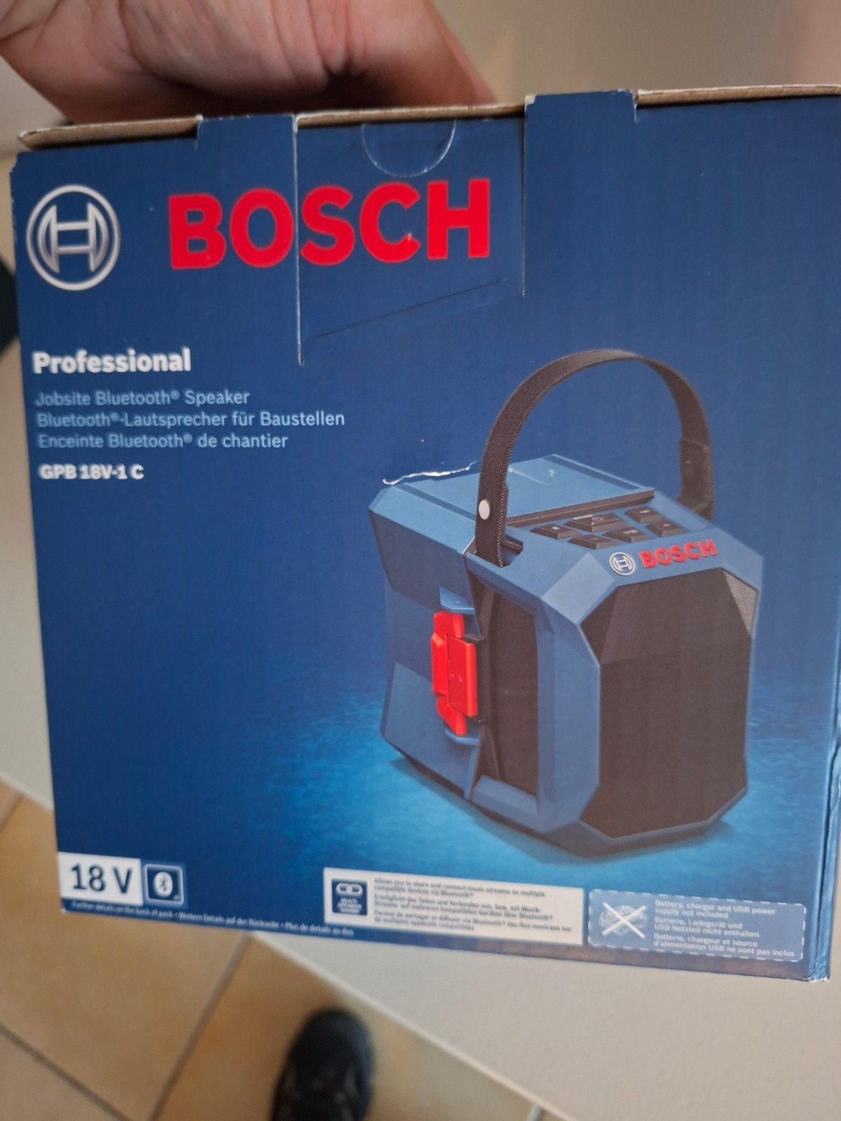 bosch Bluetooth speaker, Bluetooth, Ophalen, Nieuw