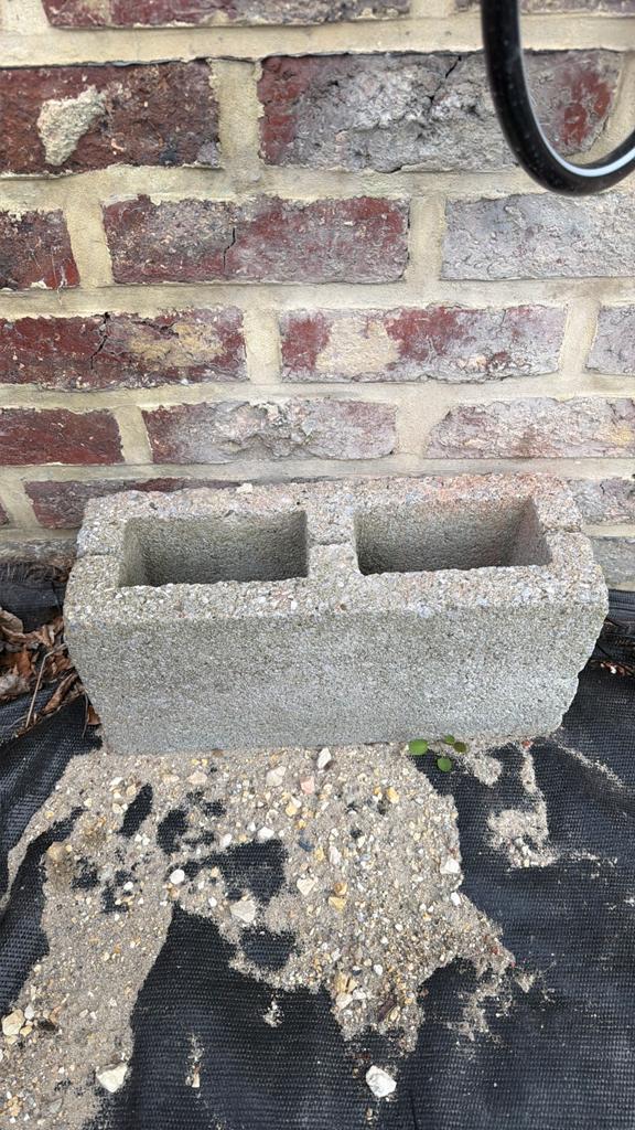 Betonblokken, Doe-het-zelf en Bouw, Metselstenen, Ophalen, Gebruikt