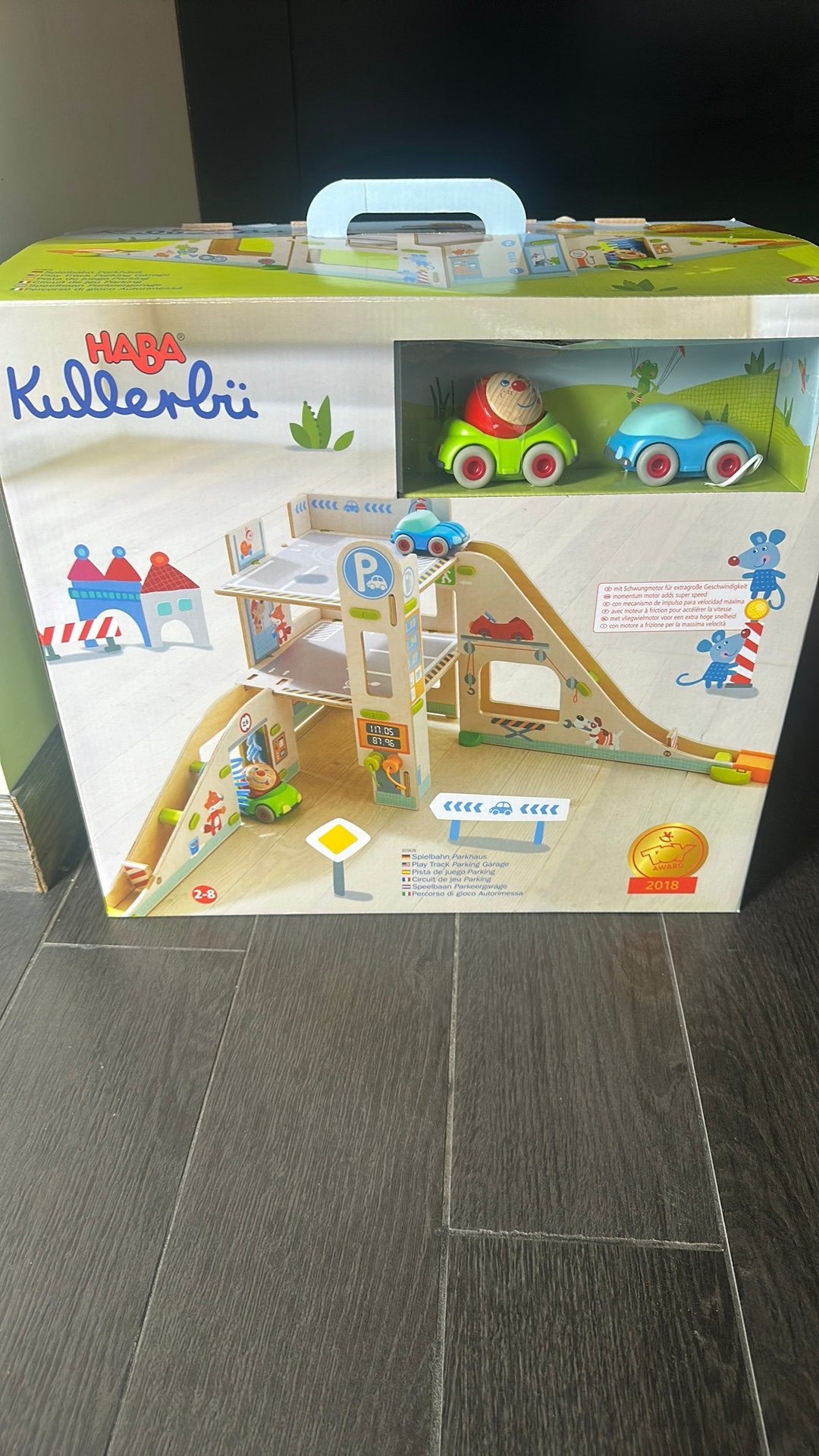 Haba speelbaan parkeergarage, Ophalen, Nieuw