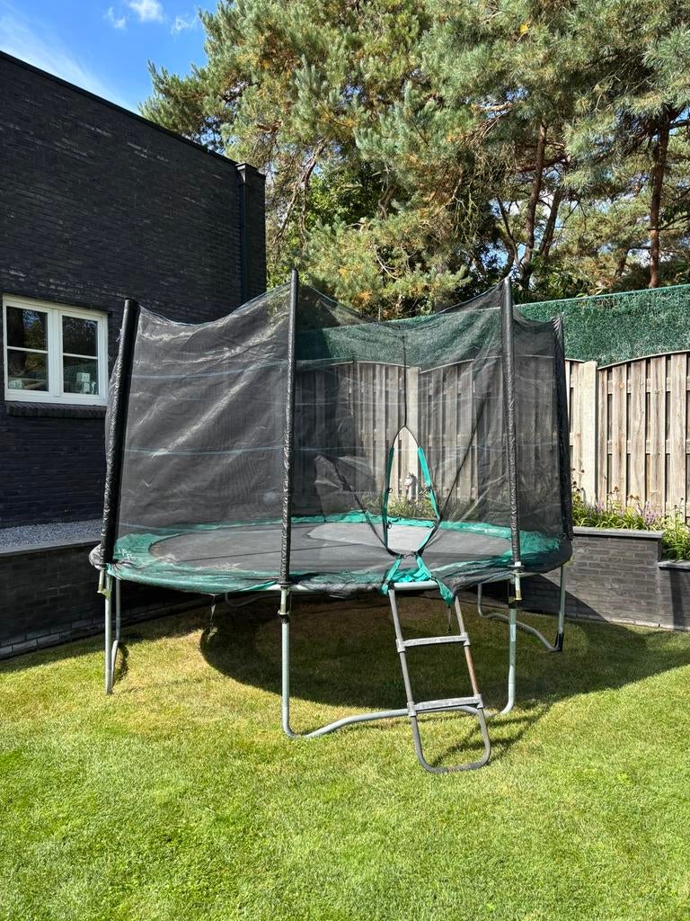 Trampoline 3 meter 60, met safety-net, Ophalen, Gebruikt