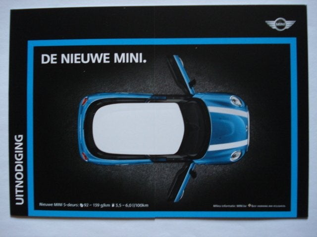 Mini 5-deurs 2014 Uitnodiging Brochure Catalogue Prospekt, Envoi, Comme neuf, BMW