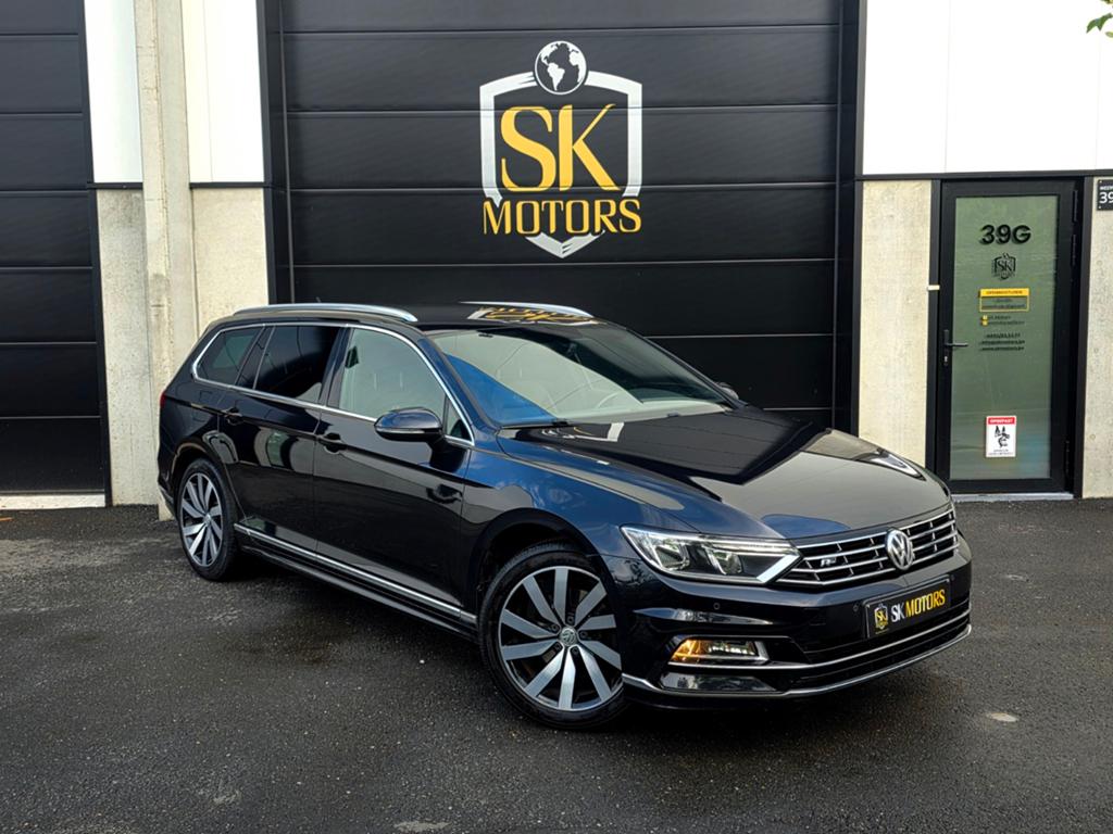 Passat R-Line 2.0TDI Leder ACC Elektr. Zetels Camera Garanti, Zwart, Zwart, Leder, Bedrijf