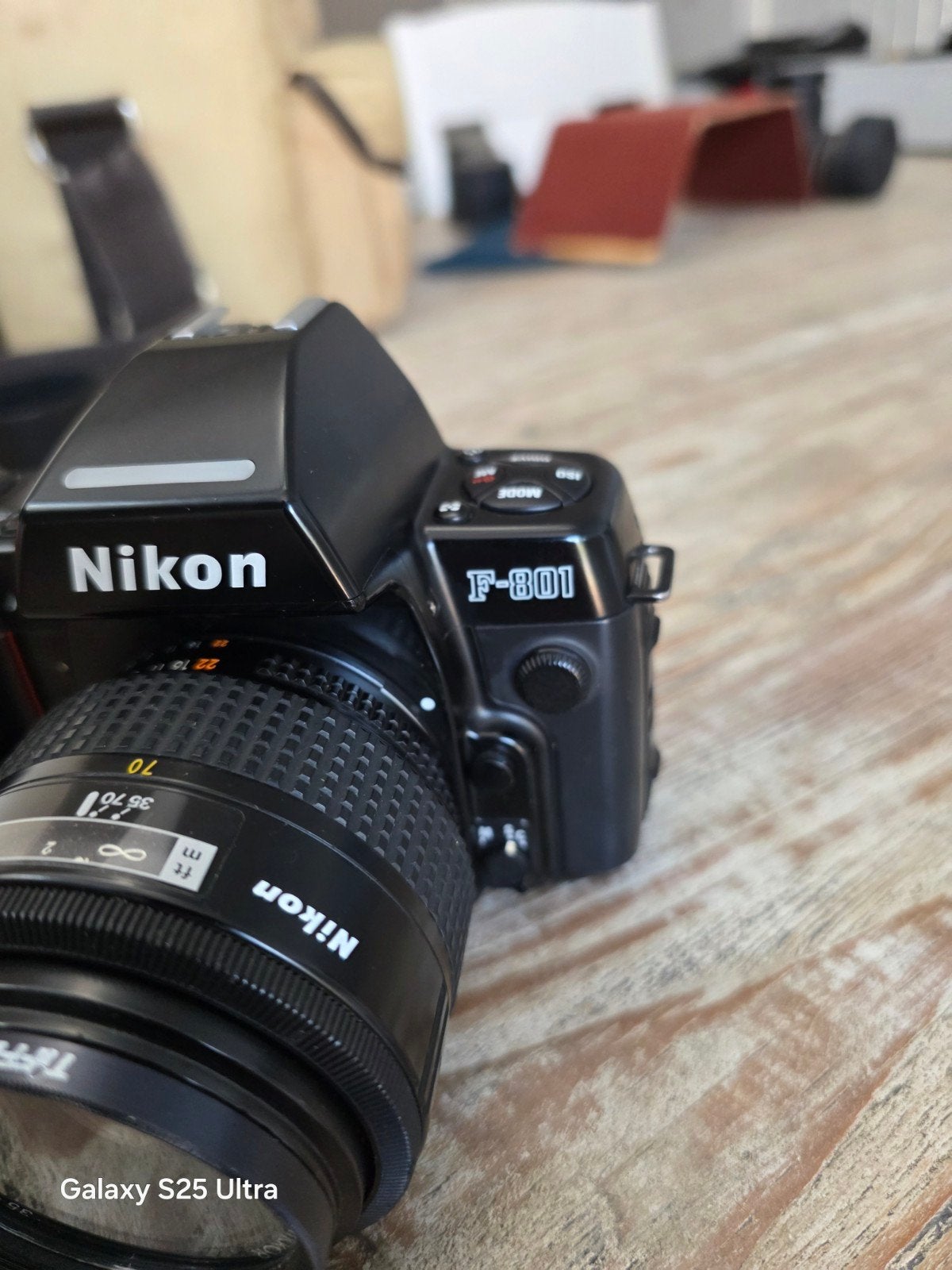 ​Nikon F-801 + Minolta Freedom Escort + 6 Lenzen + Statief,, Audio, Tv en Foto, Ophalen of Verzenden