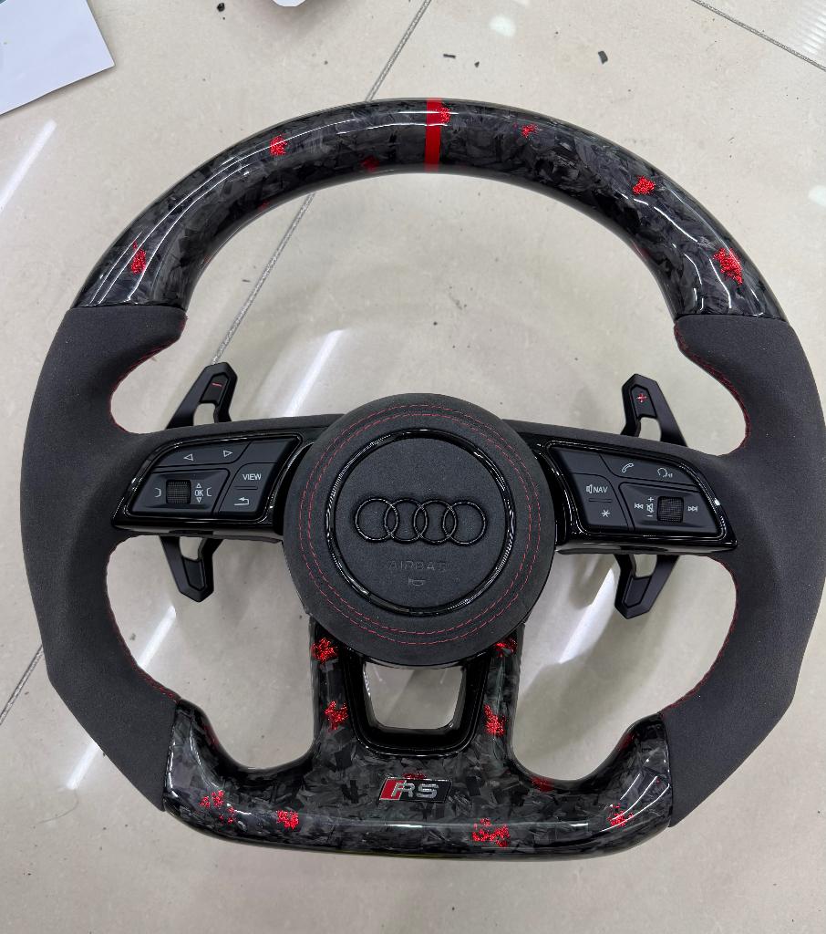 Mise à niveau en carbone forgé Audi S RS rouge alcantara, Enlèvement ou Envoi, Neuf, Audi