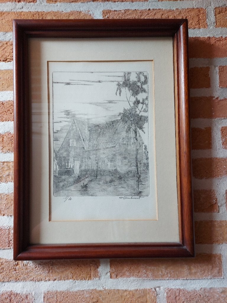 tekening, Antiquités & Art, Art | Dessins & Photographie, Enlèvement, Dessin, Dessin au crayon, Numéroté