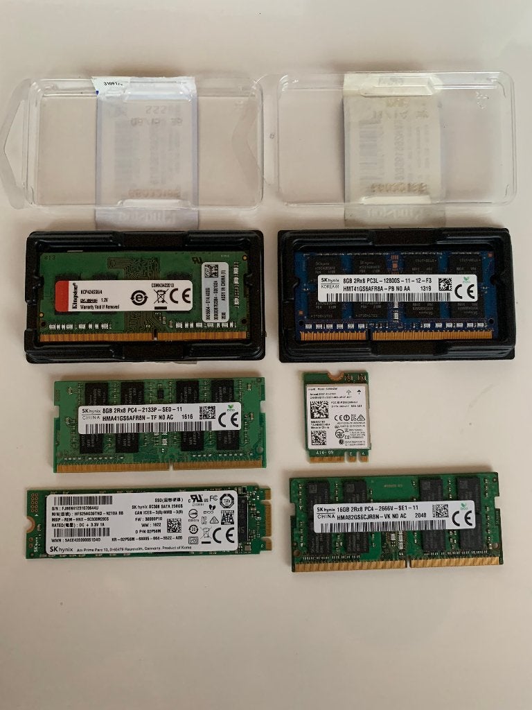 4 x RAM - M.2 - WIFI, Informatique & Logiciels, Mémoire RAM, DDR4, Comme neuf, Envoi, Laptop