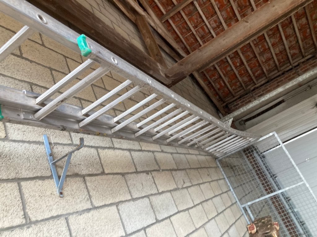 alu ladder, Doe-het-zelf en Bouw, Ladders en Trappen, Ophalen, Gebruikt, Ladder, Opvouwbaar of Inschuifbaar