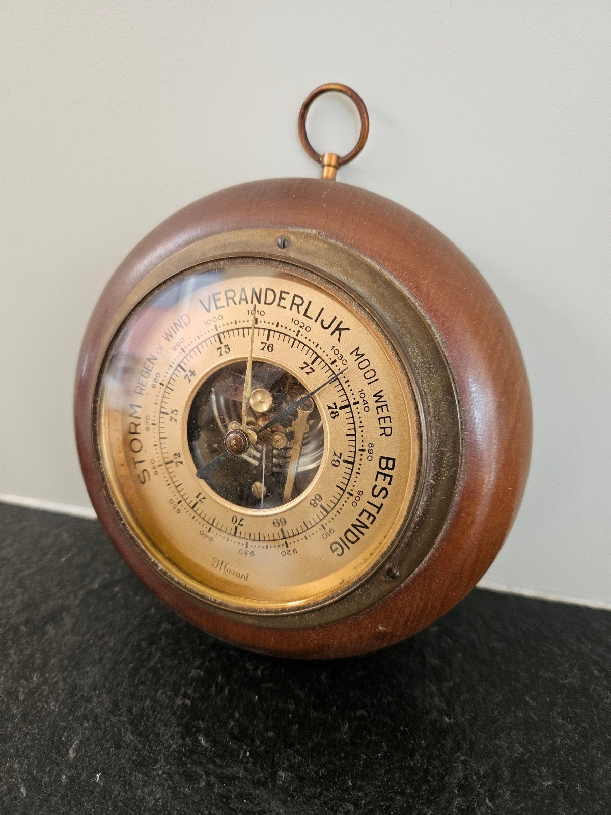 Aneroïde barometer Marant, Ophalen, Barometer