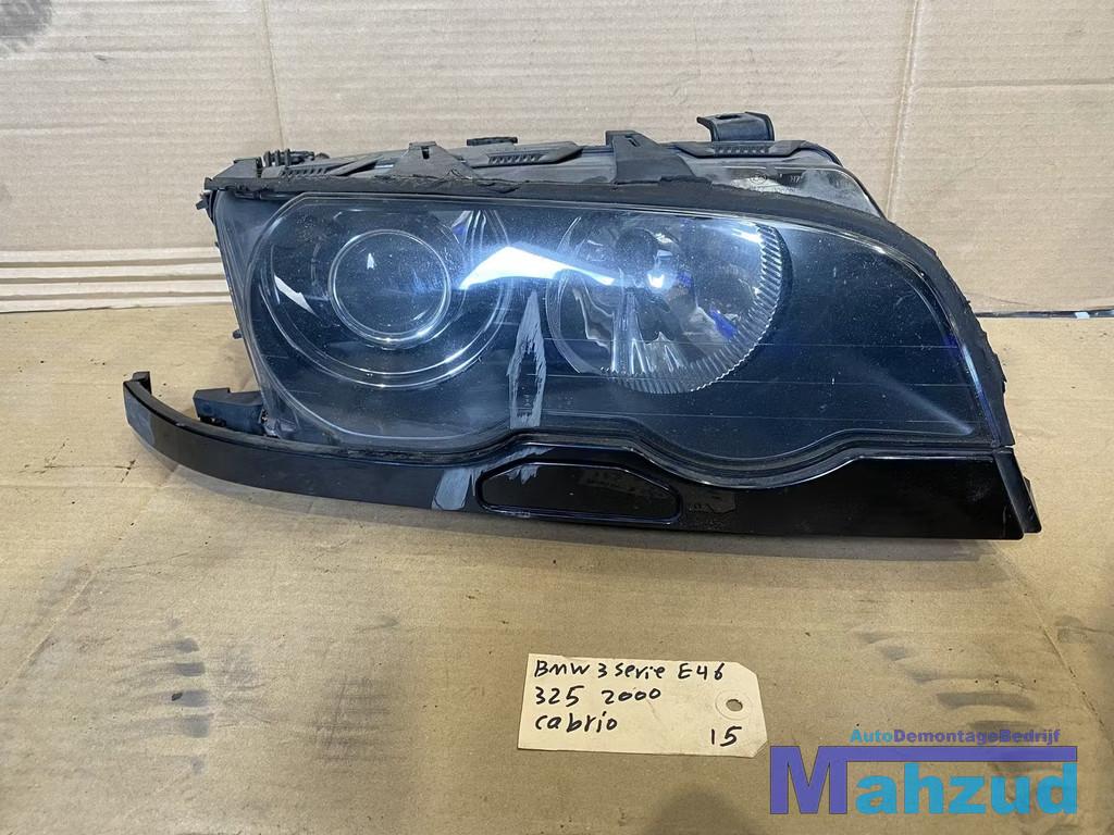 BMW 3 SERIE E46 xenon Koplamp rechts met sproeier rand ZWART, Auto-onderdelen, Petuelring 130
80788  Munich, DE, Gebruikt, Info@bmw.de