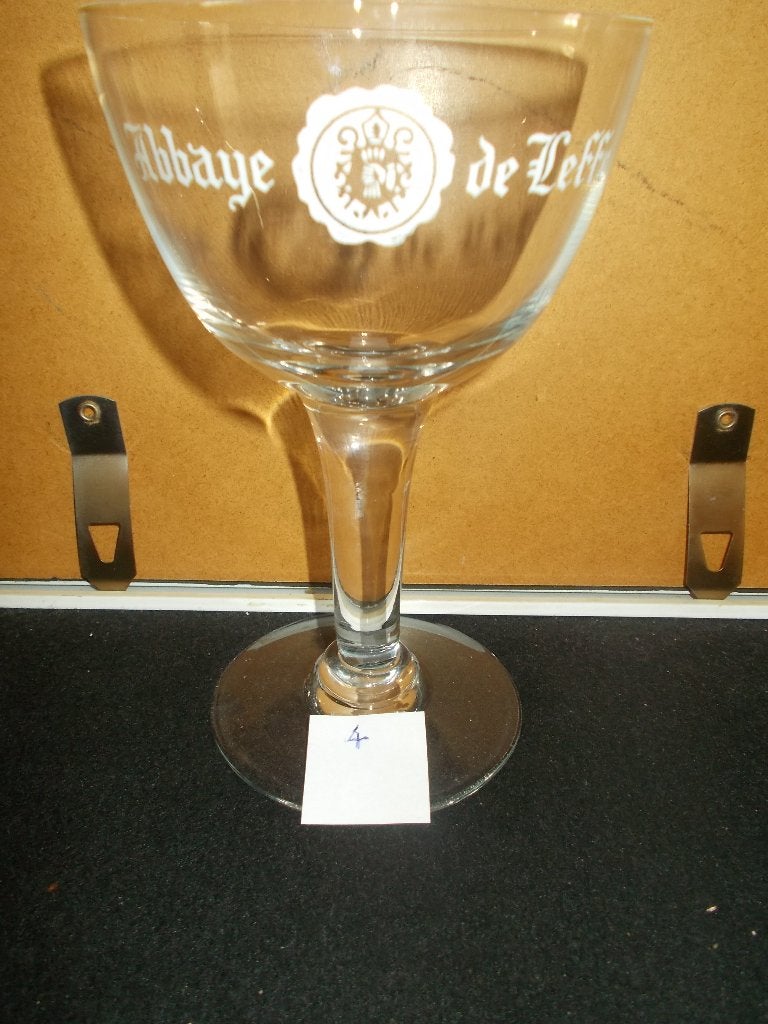 LEFFE- kelkglas - 60-70's - Lootvoet/Artois - 298gram - 4, Verzamelen, Ophalen, Gebruikt, Glas of Glazen, Leffe