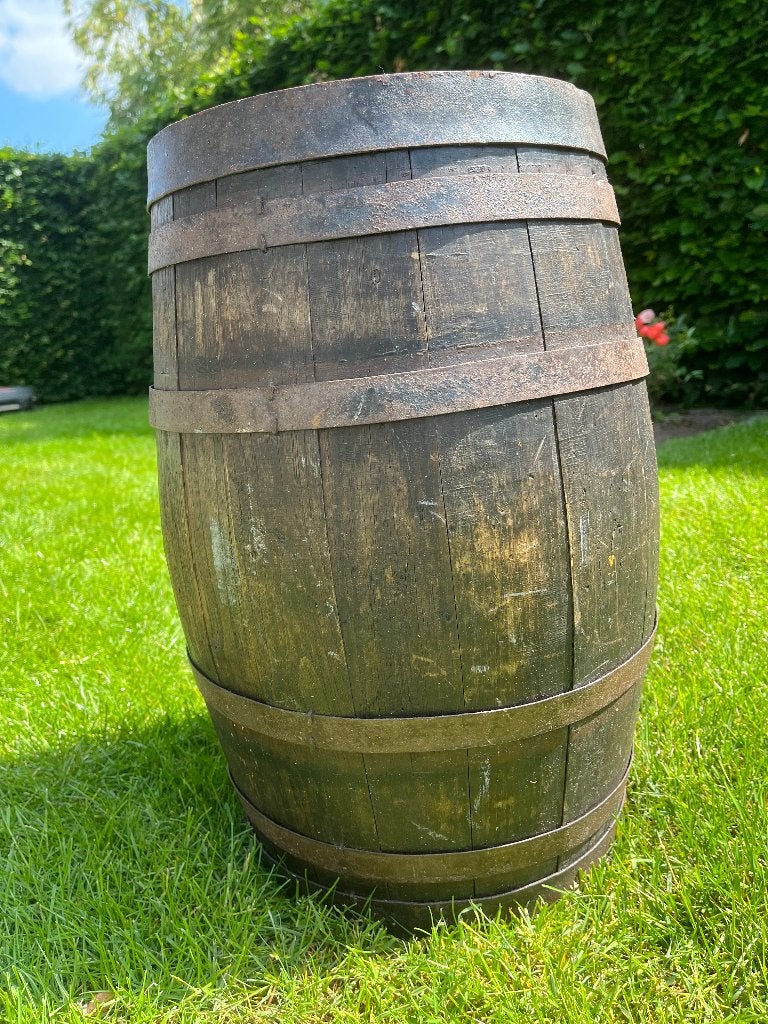 Wijntonnetjes, Tuin en Terras, Tuintafels, Ophalen, Gebruikt, Ovaal, Hout