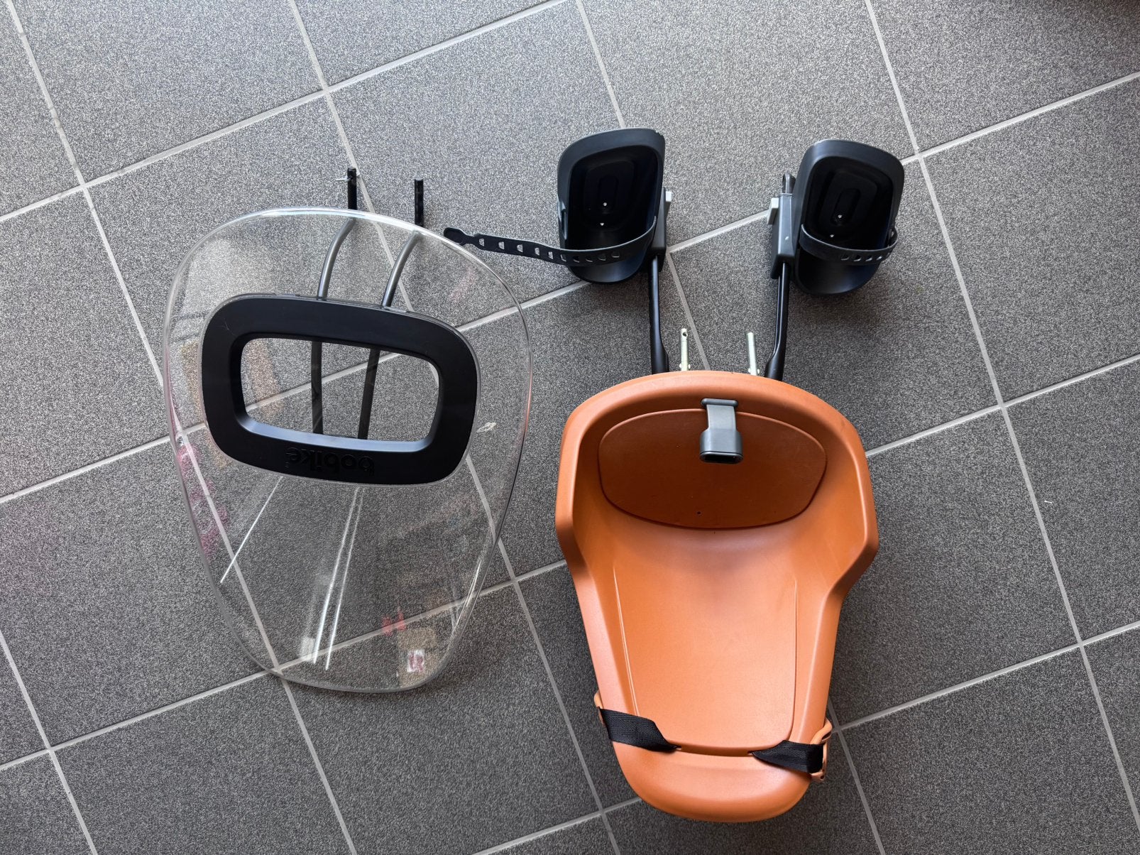 Bobike mini fietsstoeltje + windscherm, Ophalen, Zo goed als nieuw